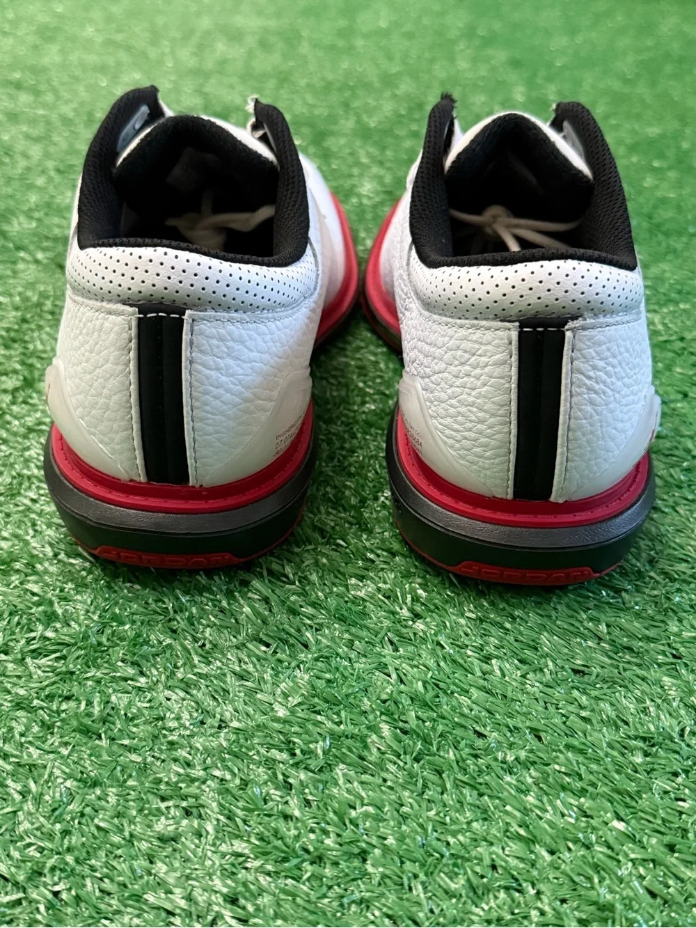 Jordan ADG 5 Golf Shoes – White/Black/Varsity Red – Men’s Size 7.5 – Brand New